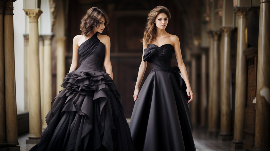 ウェディングシーンにブラック系のドレス